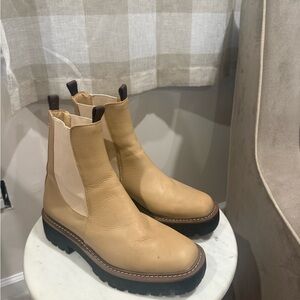 Sam Edelman Beige Ankle Boots